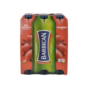 Barbican Strawberry Flavoured Non Alcoholic Malt Beverage Strawberry 330ml Pack of 6