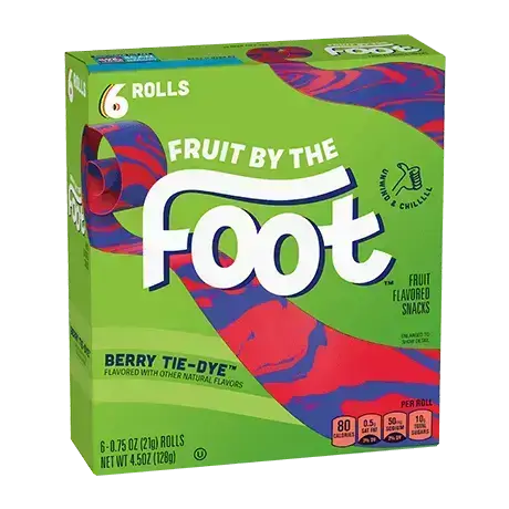 Fruit by the Foot – Berry Tie-Dye (6 Rolls)