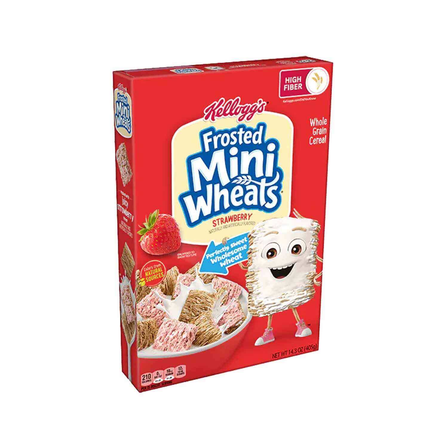 KELLOGGS Frosted Mini-Wheats Strawberry Cereal