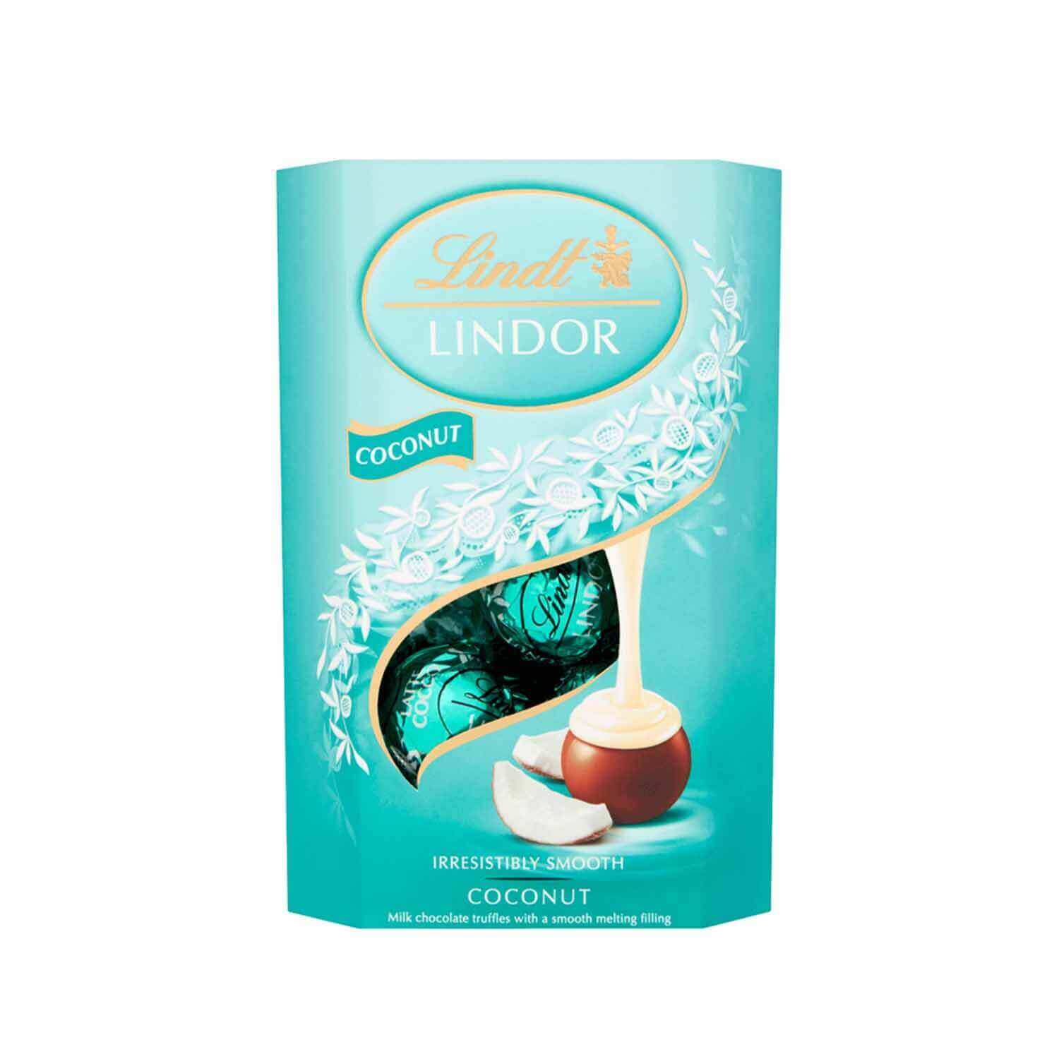 Lindt LINDOR Milk Coconut Chocolate Truffles 200g