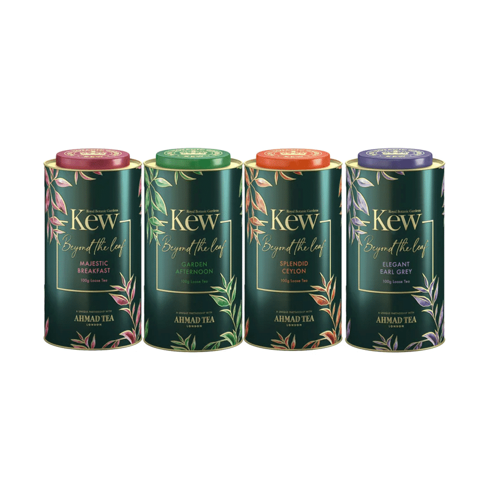 Ahmad Tea Kew Gardens Collection – Beyond the Leaf (4×100g Loose Tea Tins)