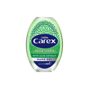 CAREX ALOE VERA ANTIBACTERIAL HAND SANITISER GEL 50ML