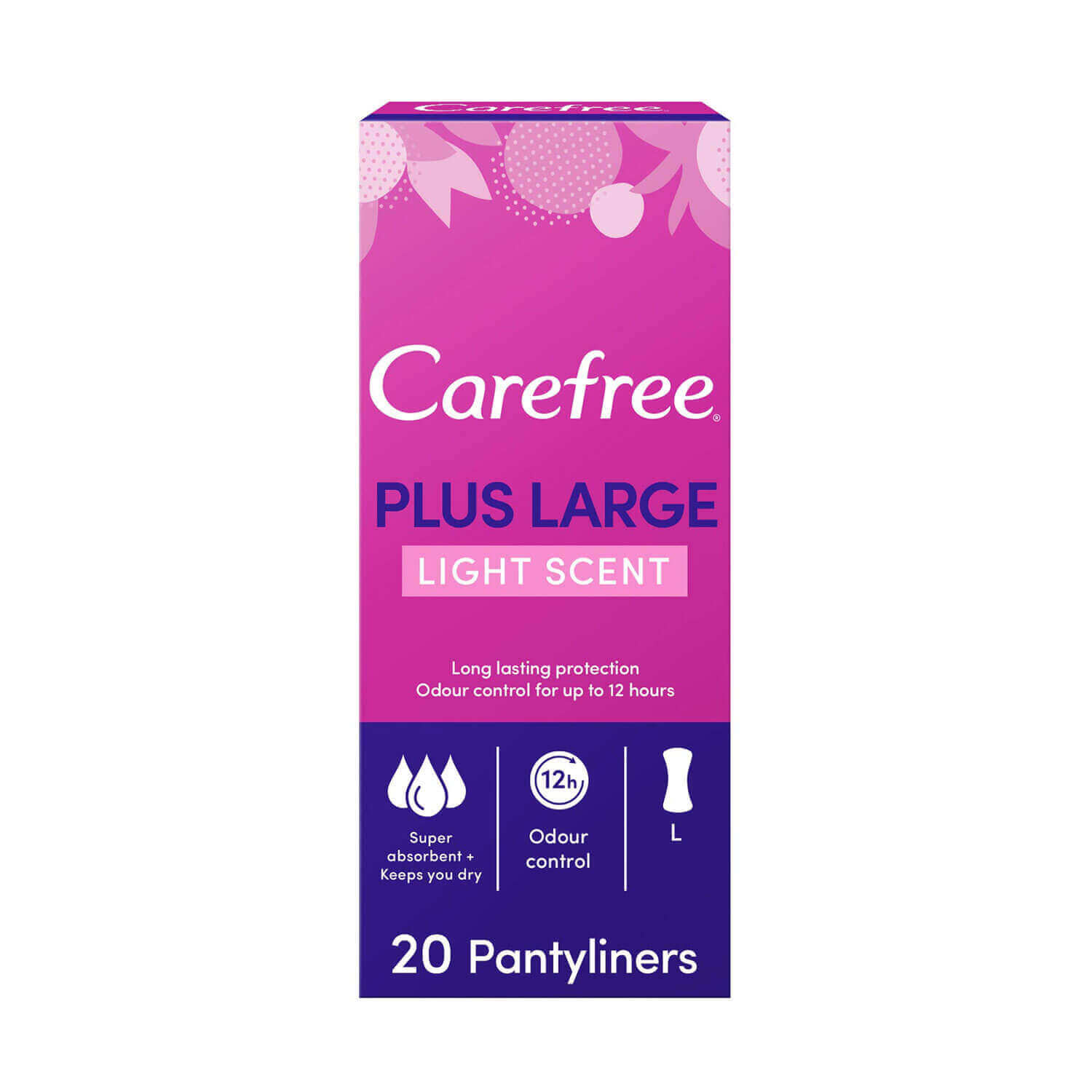 CareFree plus large light scent