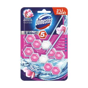 Domestos 5 Way Power toilet block magnolia freshness 110gr