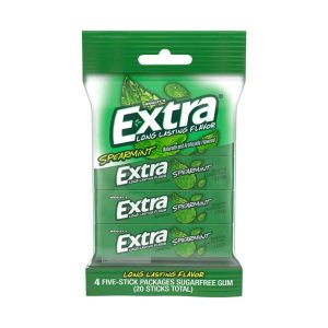 EXTRA Spearmint Sugarfree Chewing Gum Multipack 4 Packs
