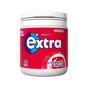 Extra Strawberry Flavour Sugarfree Chewing Gum Bottle 60 pieces