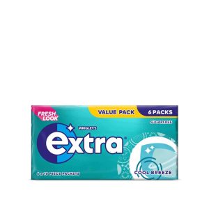 Extra Cool Breeze Chewing Gum Sugarfree Multipack 6 x 10 Pieces