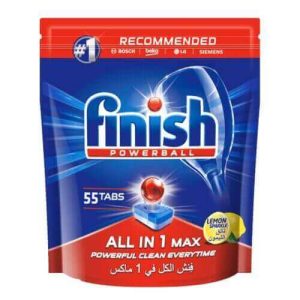 Finish all in one degreaser lemon scented 55 pc