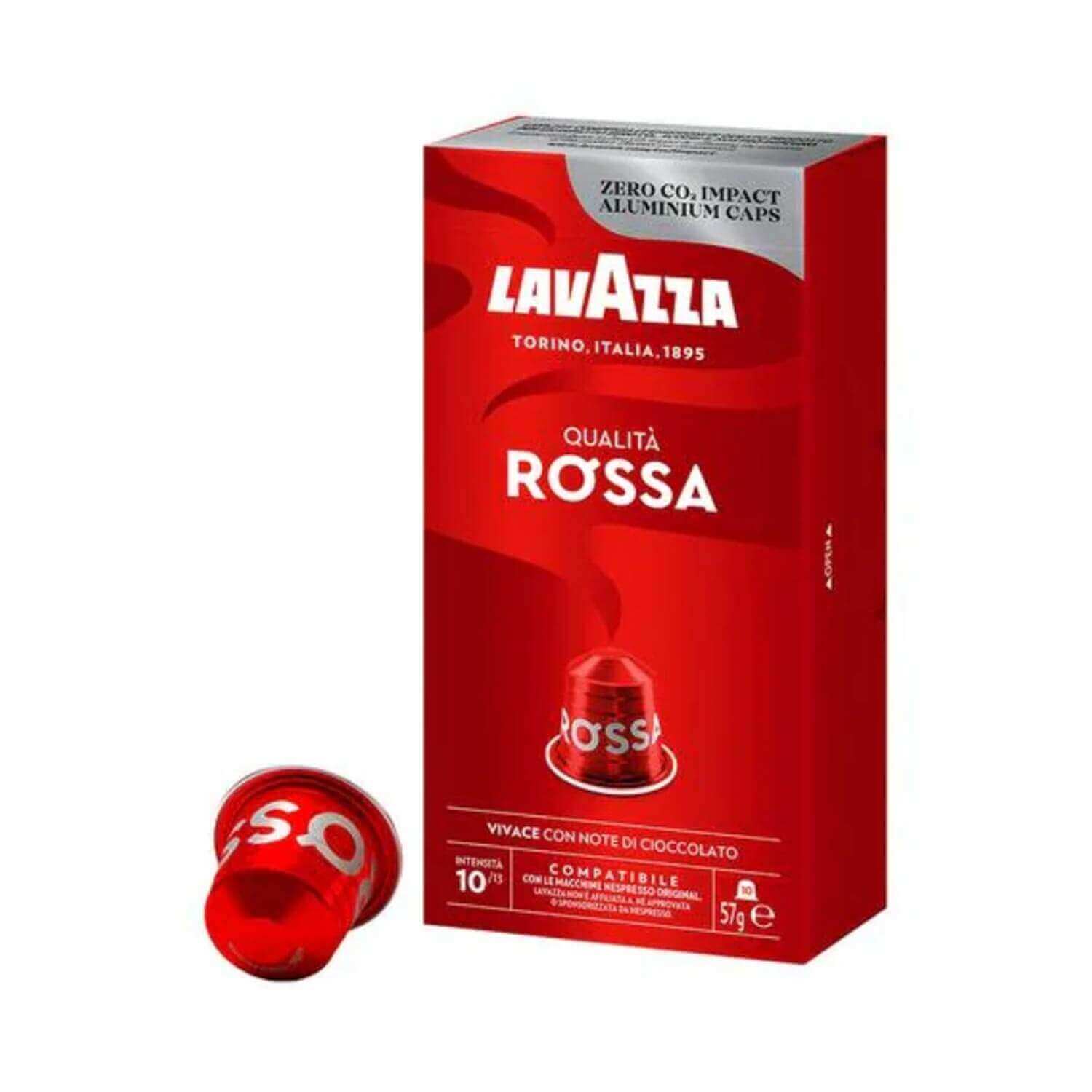 Lavazza Qualita Rossa Aluminium Coffee Capsules Pack of 10