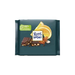 Ritter 100g Colourful VarietyDARK ALMOND ORANGE