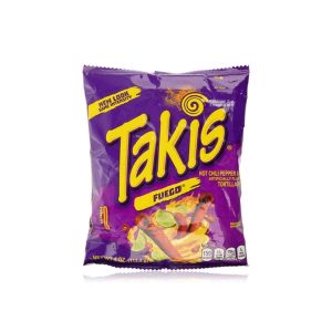 Takis Fuego Hot Chilli Pepper Lime Tortilla Chips 113.4g