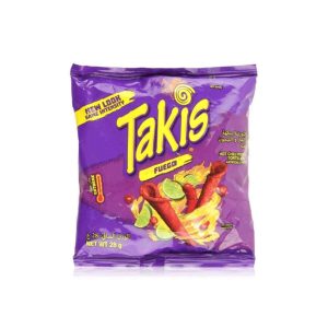 Takis fuego tortilla chips hot chilli pepper lime 28g