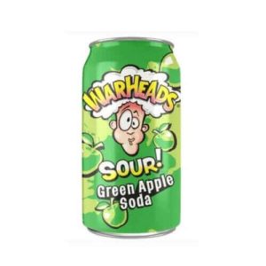 Warheads green apple soda