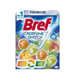 bref toilet block duo premium peach red apple 10pcs