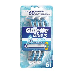 gillette blue 3 Cool 6pcs