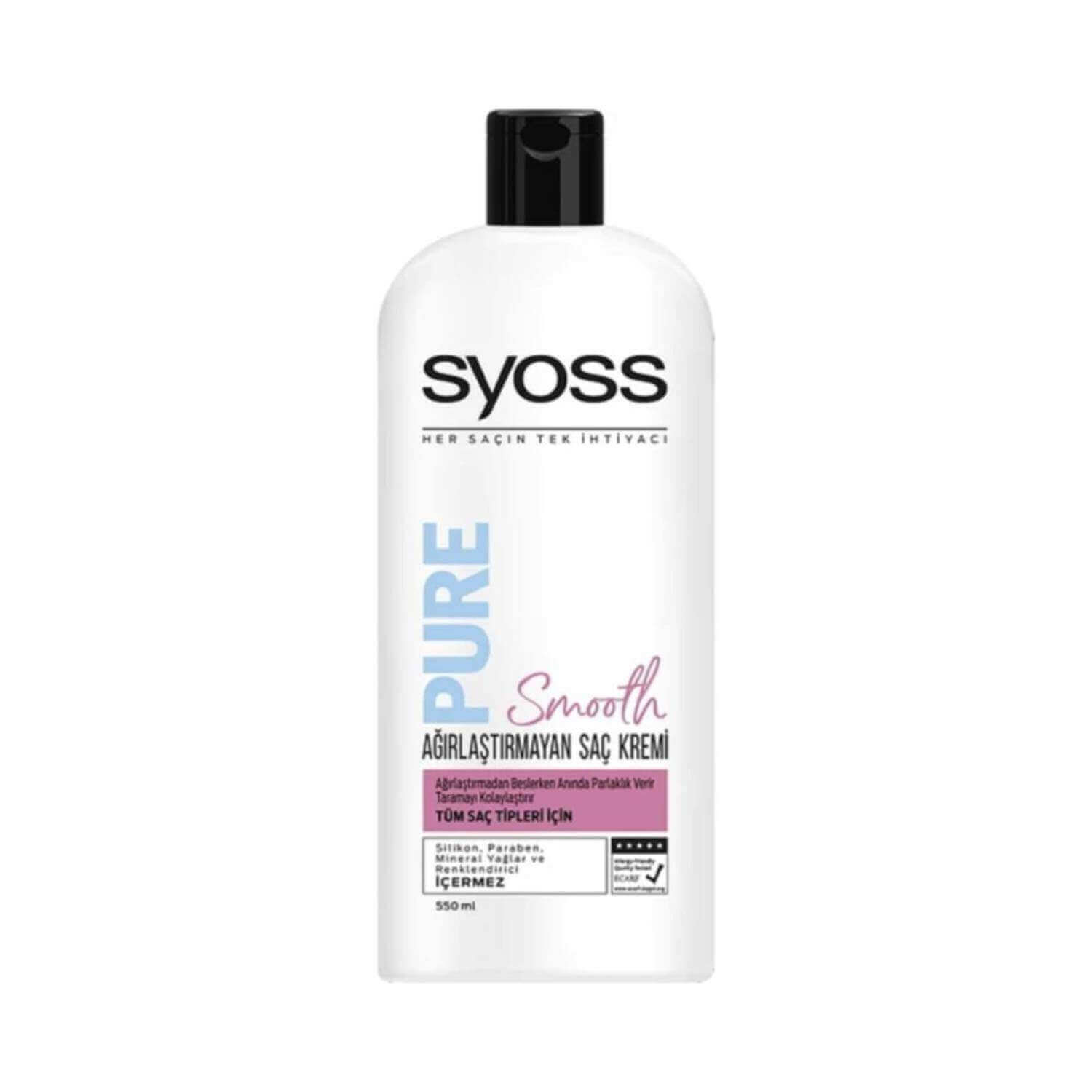 syosspureshampoosmoothlightweightconditioner550ml